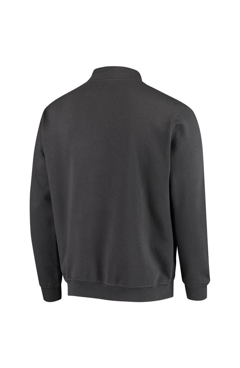 COLOSSEUM Men's Colosseum Charcoal Rutgers Scarlet Knights Tortugas Logo Quarter-Zip Jacket, Alternate, color, Charcoal
