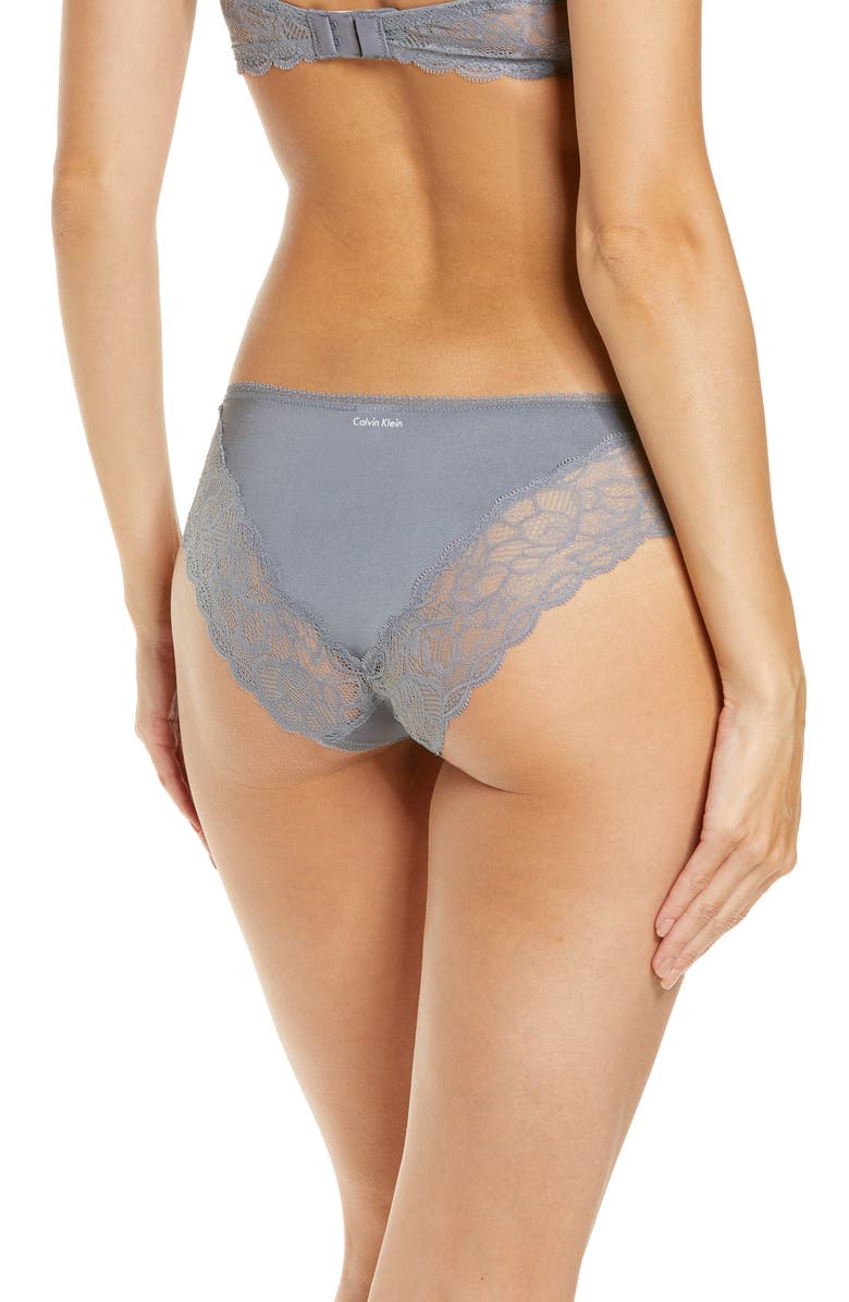 Calvin Klein Seductive Comfort Lace Bikini, Alternate, color, 