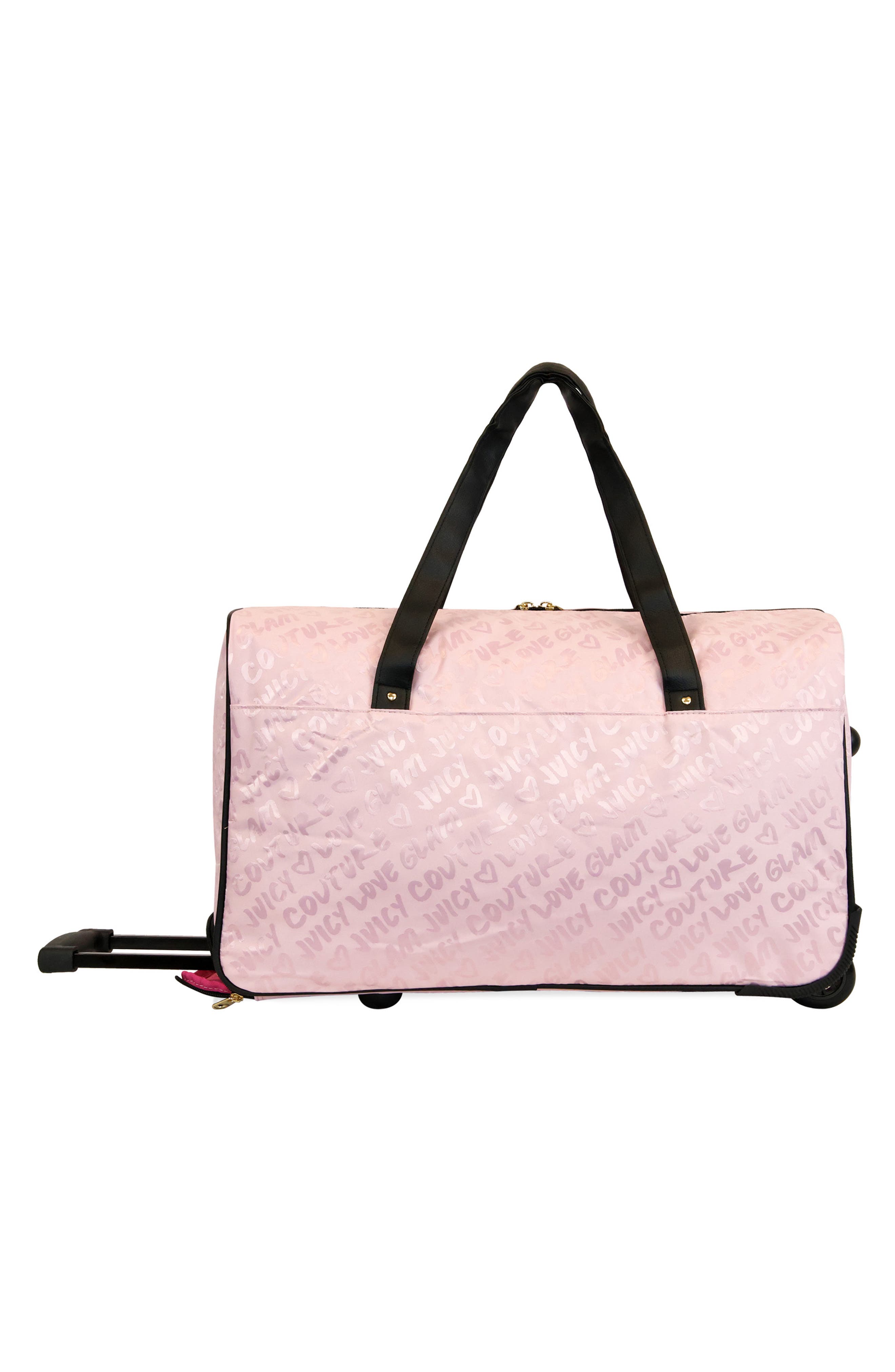 Sahara Rolling Duffle Bag, Alternate, color, PINK DIAMOND/ GLAM
