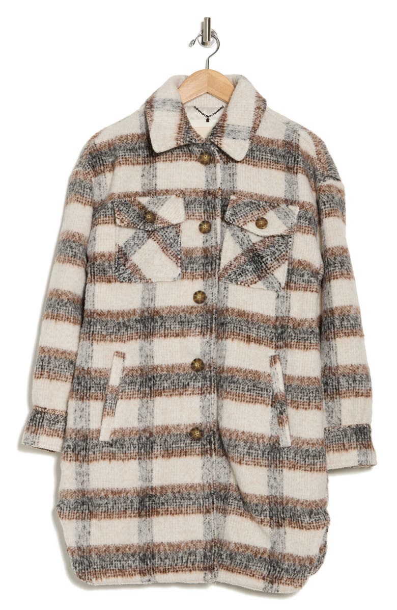 Lucky Brand Plaid Shacket, Main, color,