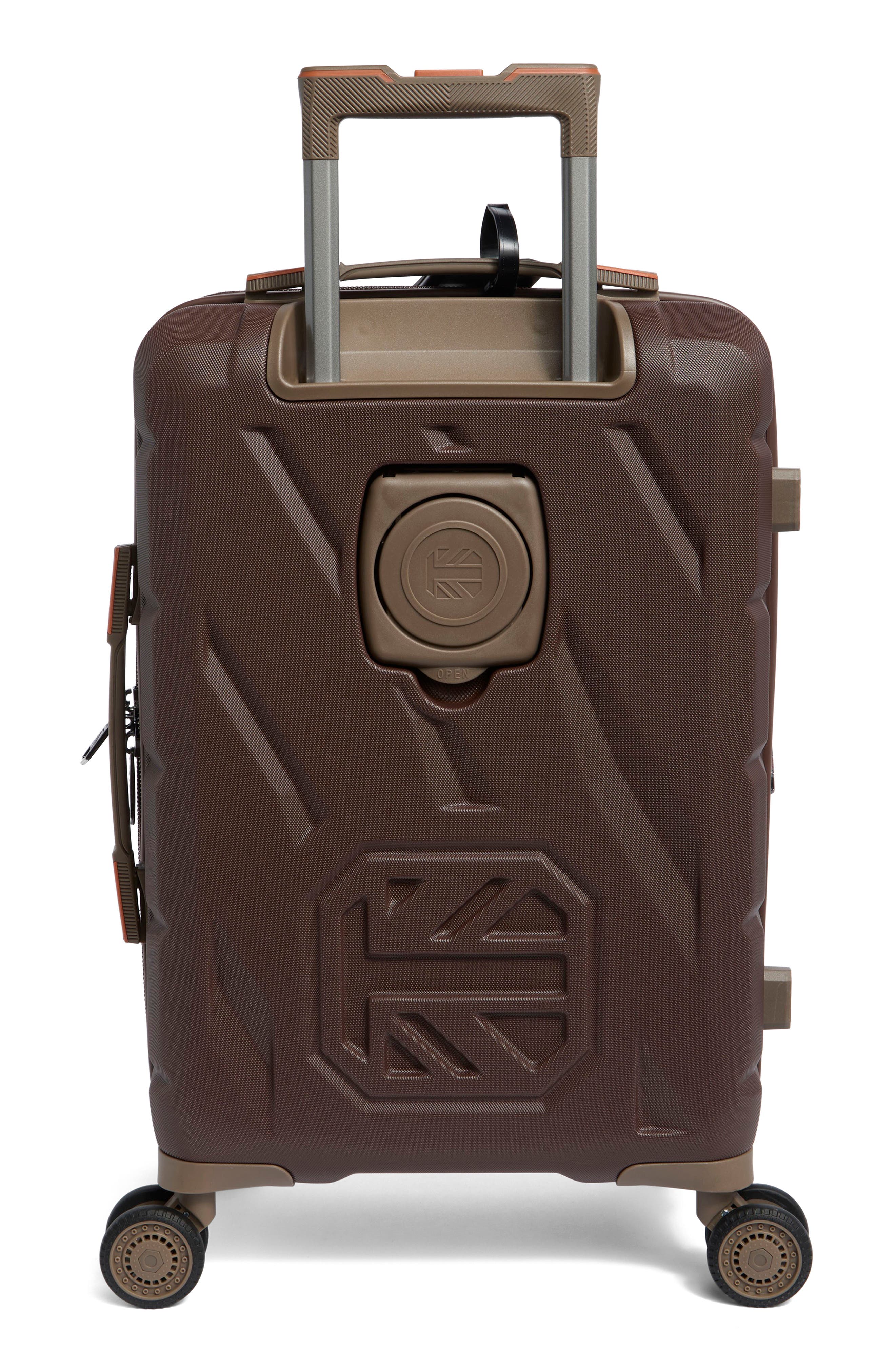 Britbag Stoneleigh 21-Inch Hardside Carry-On Spinner Luggage, Alternate, color, Shaved Chocolate