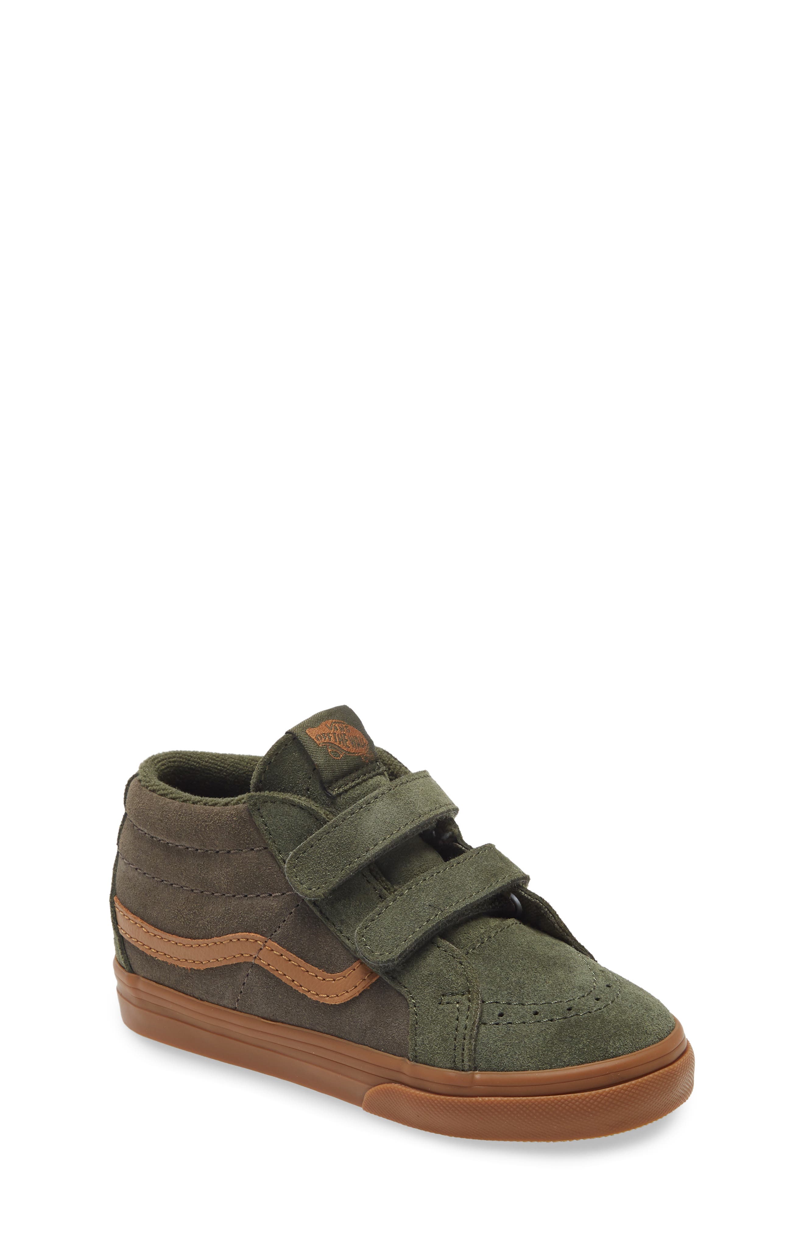 Kids' Sk8-Mid Reissue V Sneaker, Main, color, SUEDE GUM GRAPE LEAF/CANTEEN