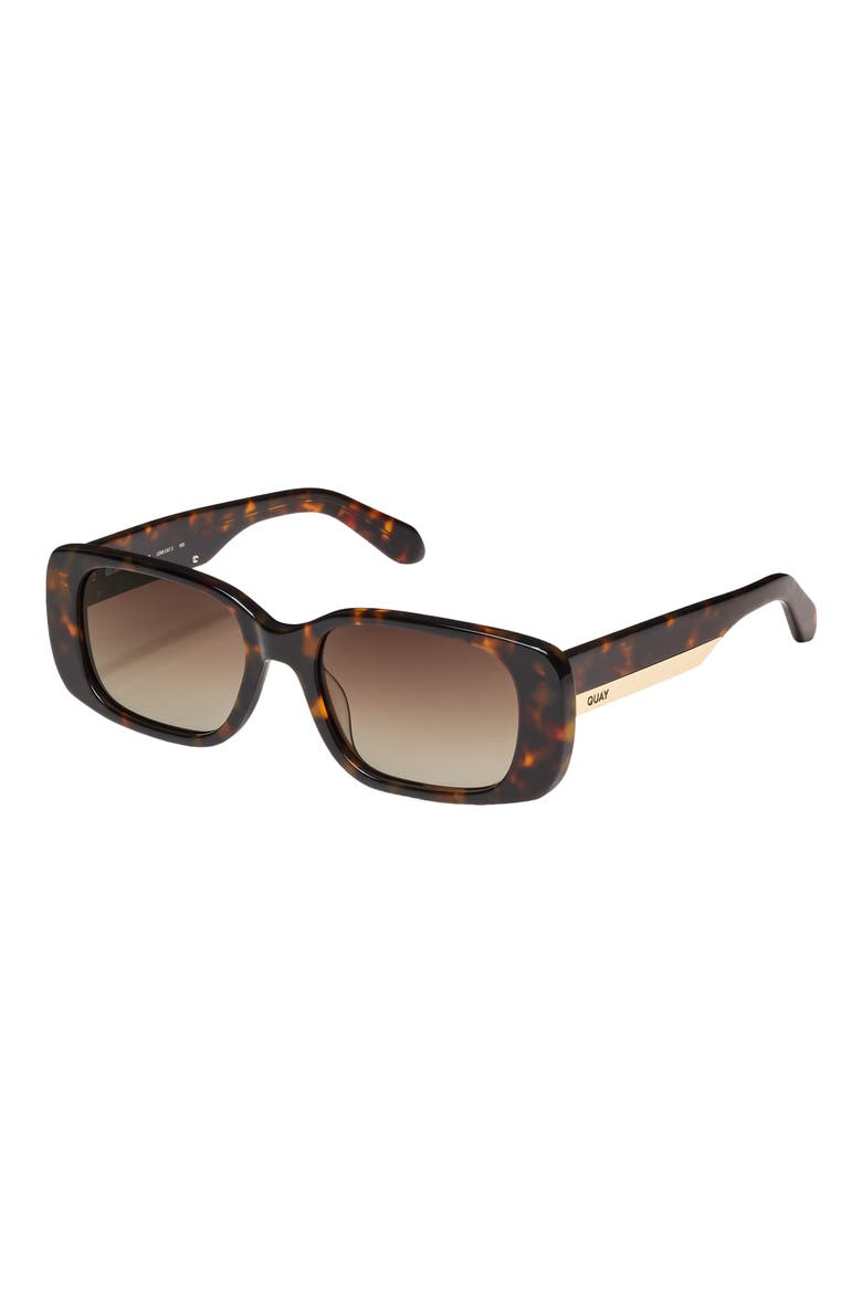 Karma 53mm Gradient Square Sunglasses, Alternate, color, NEUTRAL TORT / BROWN