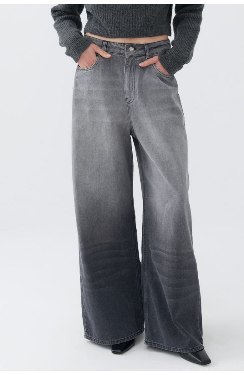Nocturne Wide Leg Gradient Jeans, Main, color, 