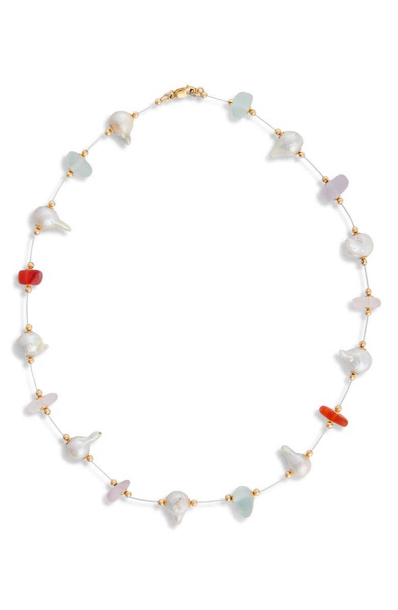 Isshi Limited Edition Particle Necklace, Main, color, Pearl Multi
