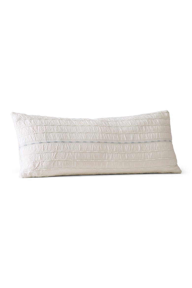 Tideline Decorative Pillow Cover, Main, color, WHITE/ HYDRANGEA