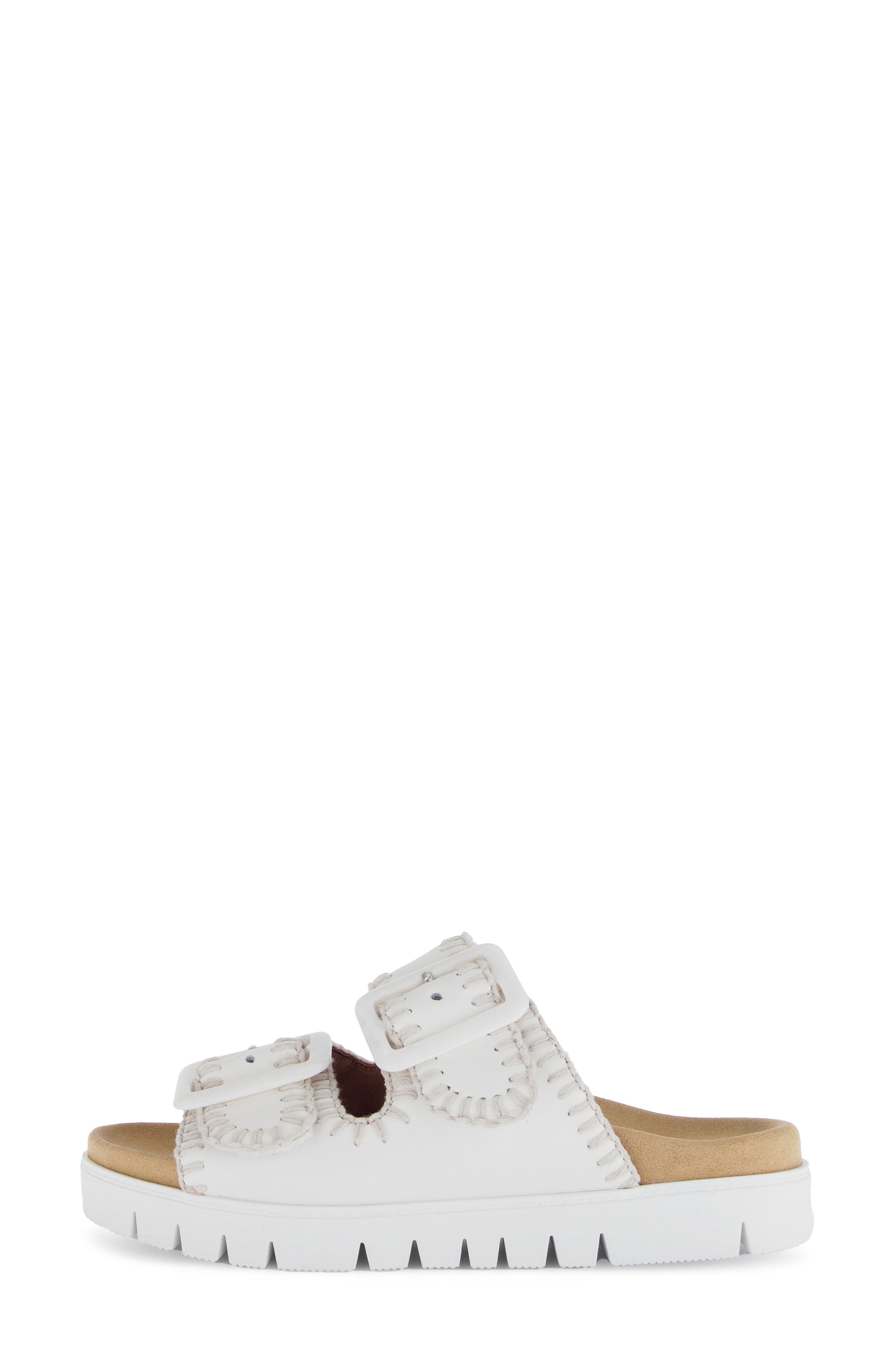 Gabor Buckle Strap Sandal, Alternate, color, Latte