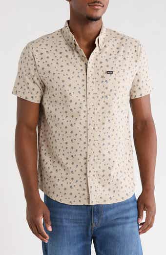 That'll Do Print Short Sleeve Button-Down Shirt