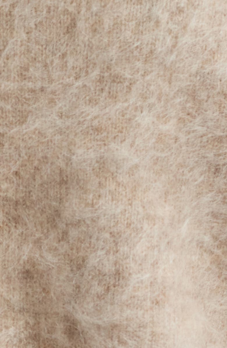 COS Brushed Cashmere Cardigan, Alternate, color, Beige Medium Dusty