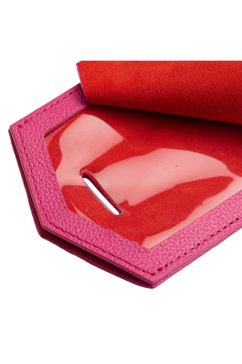 Mimi Luggage Tag, Alternate, color, Pink