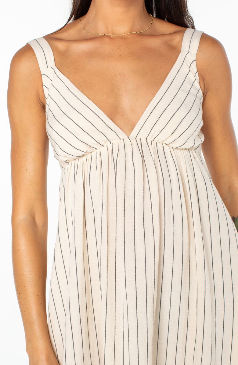 Roxy Wilder Coast Stripe Maxi Sundress, Alternate, color, Parchment