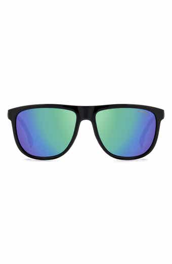 8059/S 58mm Mirrored Rectangle Sunglasses