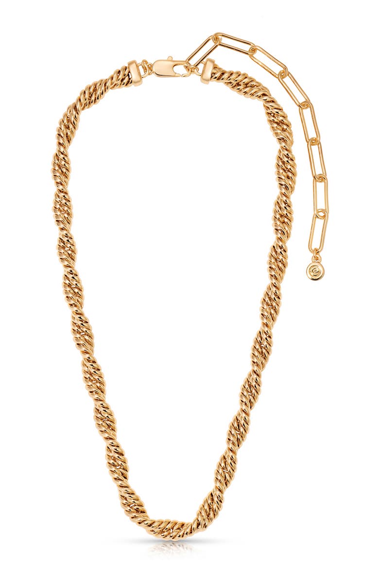 Twisted Strands Necklace, Alternate, color, GOLD