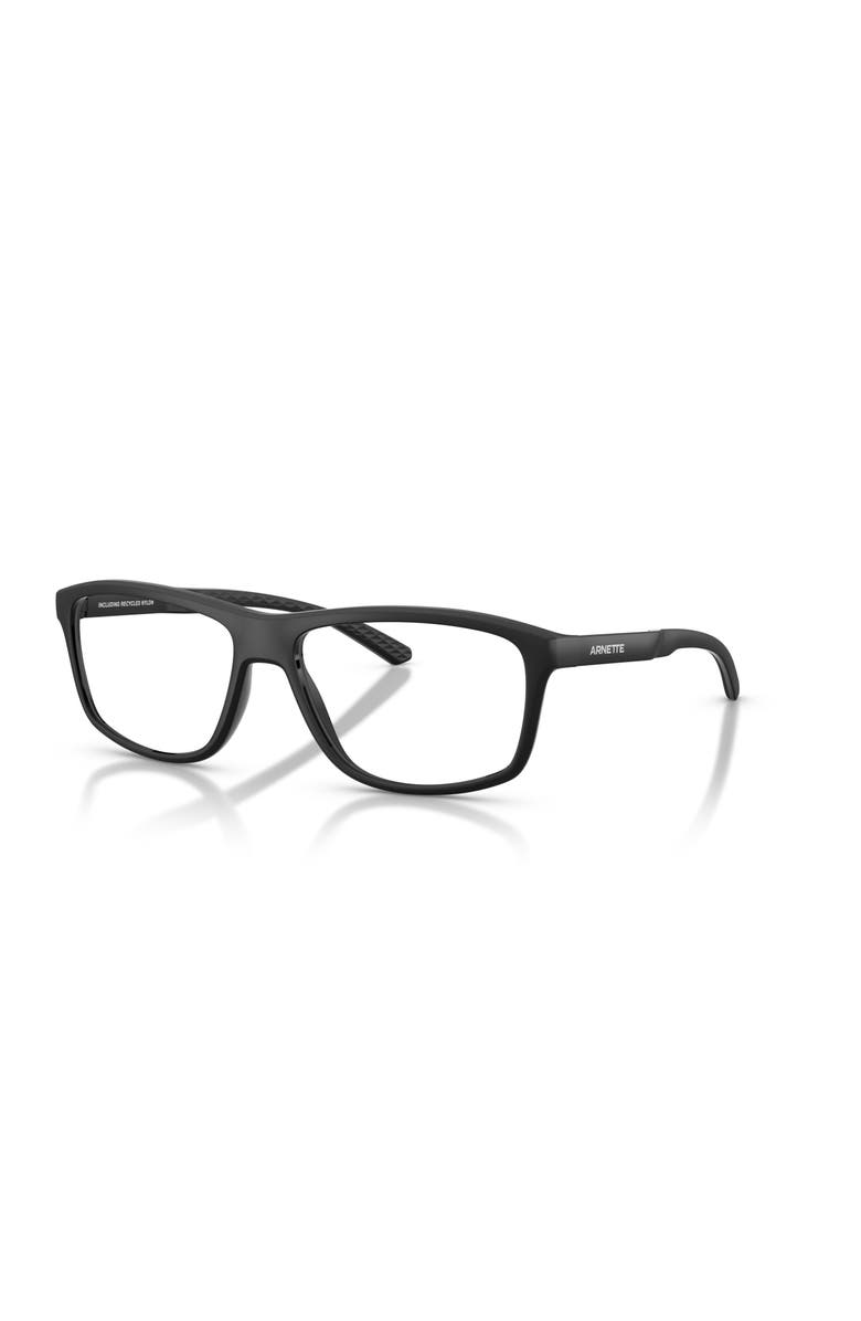 ARNETTE 57mm Rectangle optical glasses, Main, color, Black