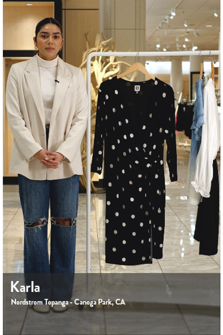 Polka Dot Classic Wrap Dress video