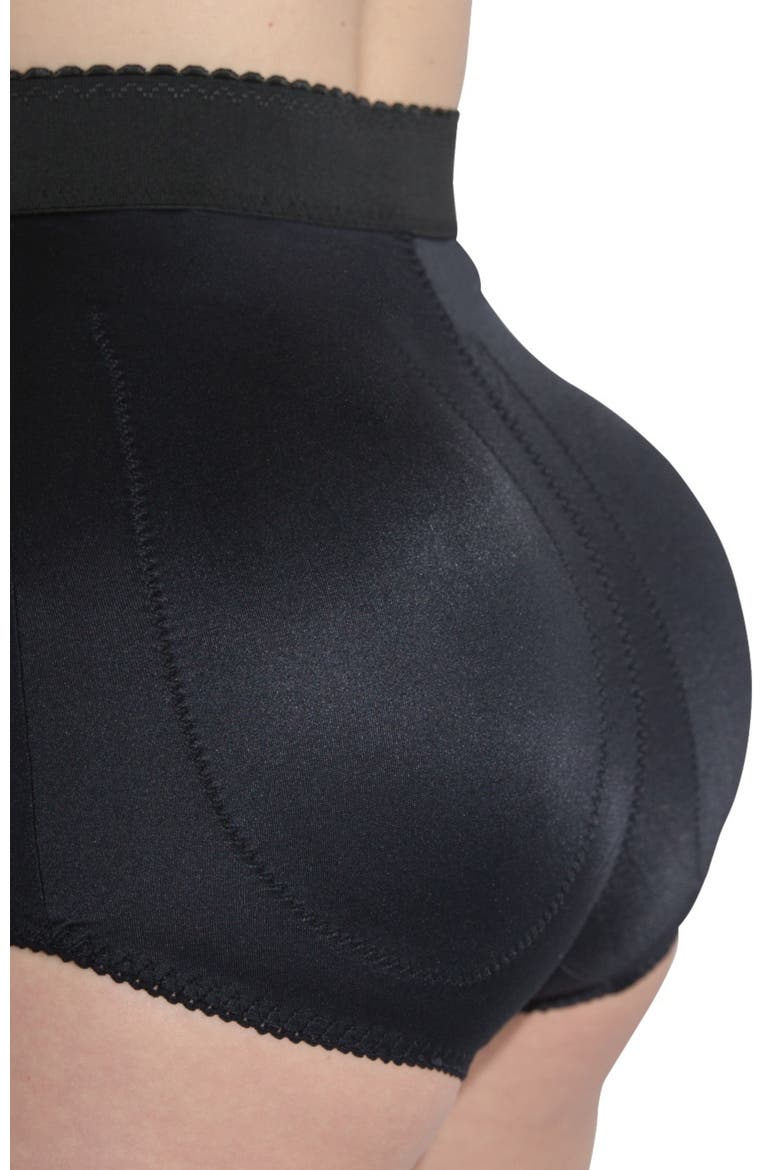 High Waist Padded Panty with Removable Pads, Alternate, color, Black