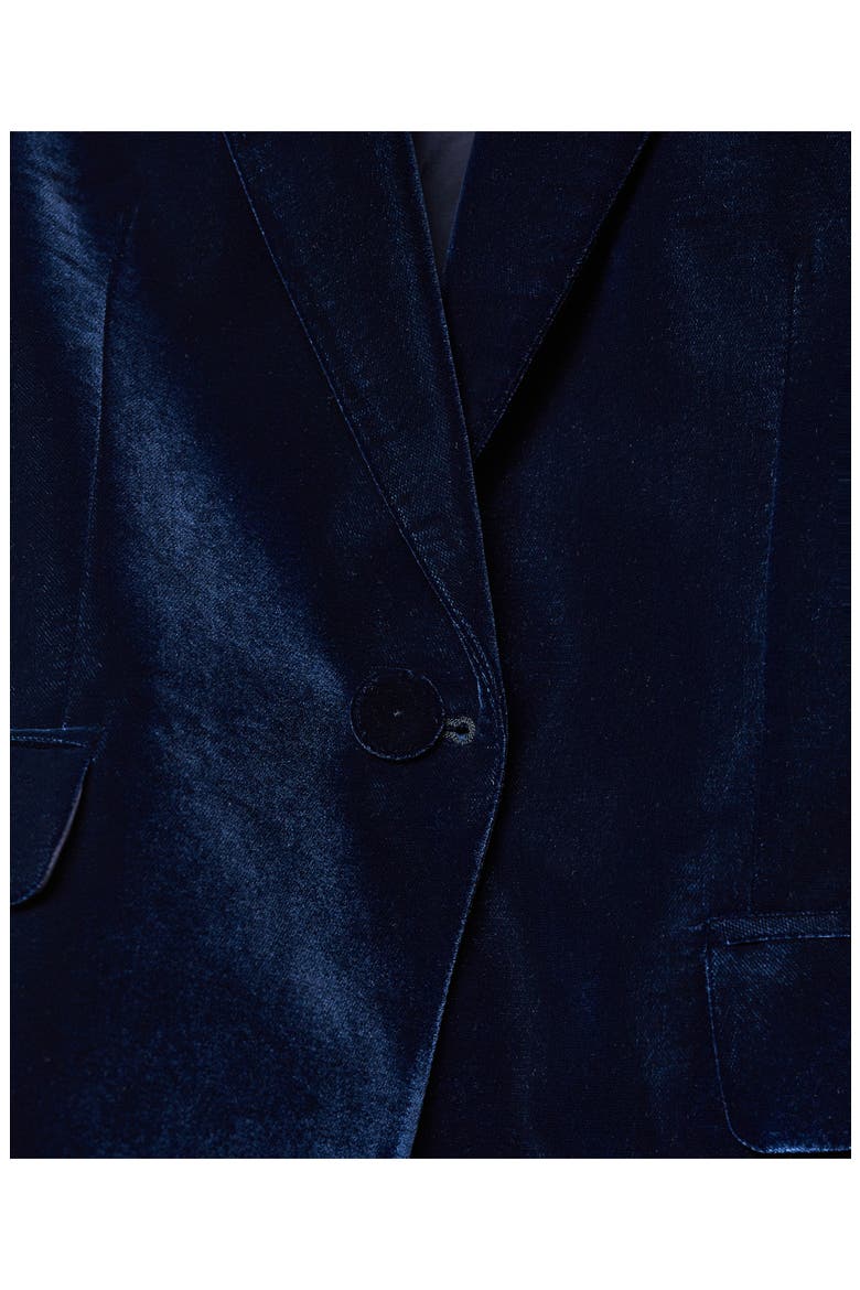 Velvet Blazer, Alternate, color, NIGHT BLUE