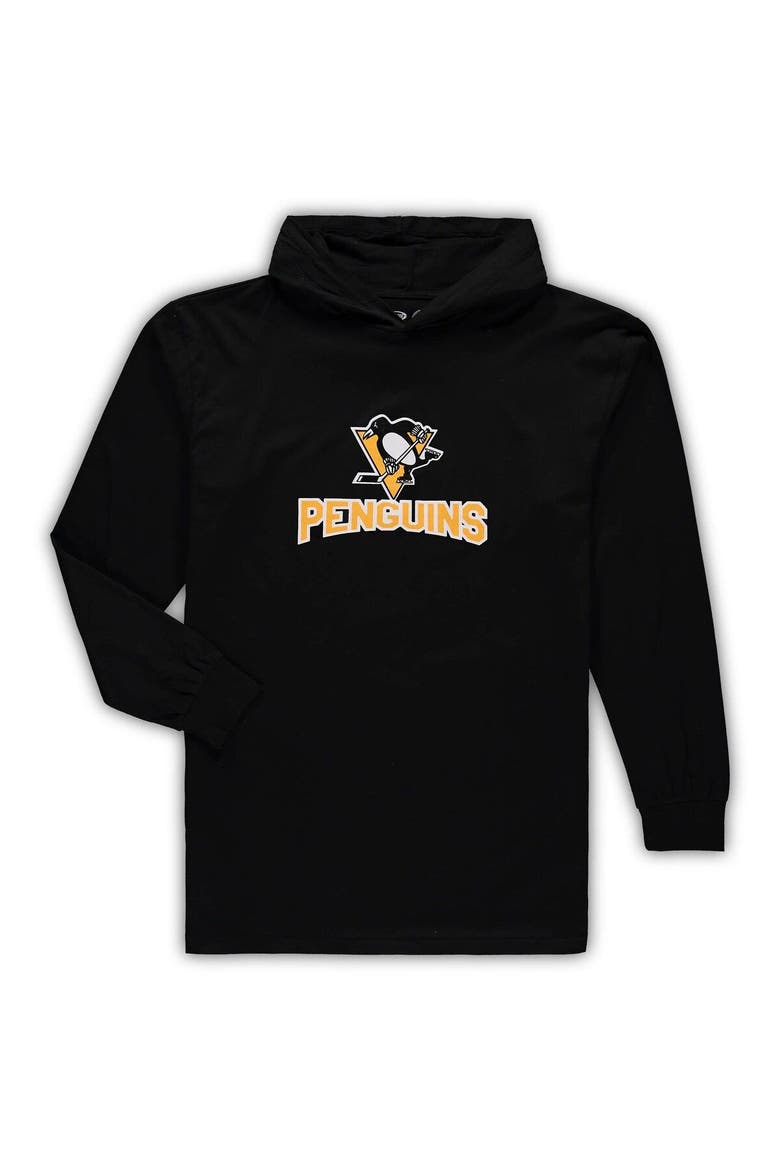 Men's Concepts Sport Black Philadelphia Flyers Big & Tall Pullover Hoodie & Joggers Sleep Set, Alternate, color, Black
