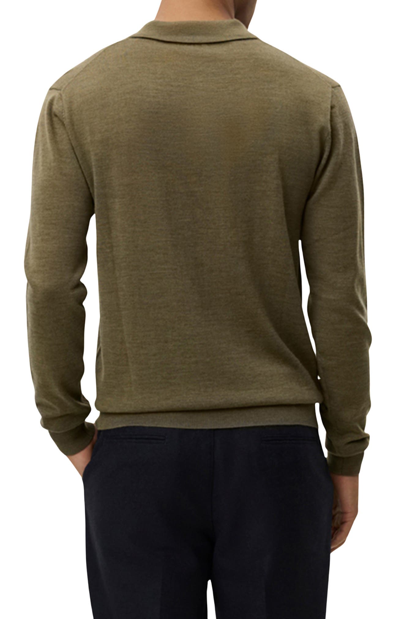 Greyson Long Sleeve Wool Polo Sweater - image 4