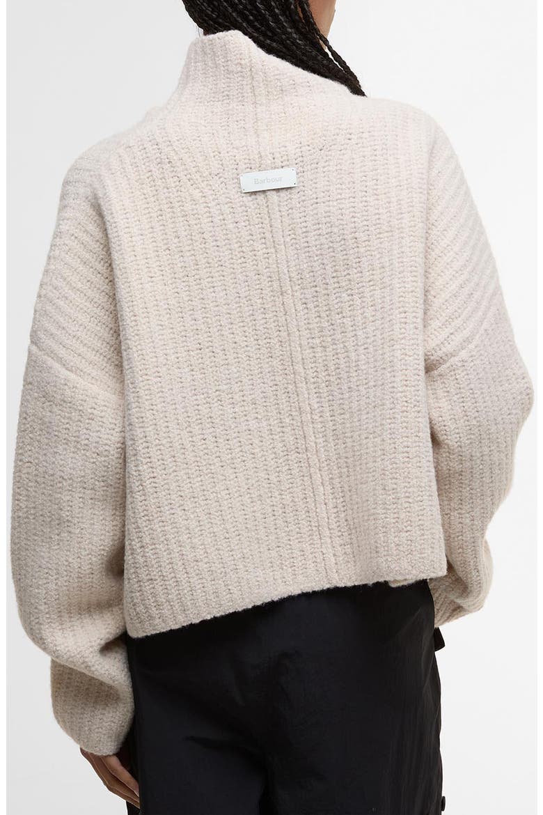 Imelda Oversize Merino Wool Blend Funnel Neck Sweater, Alternate, color, ARAN