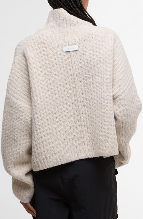 Barbour Imelda Oversize Merino Wool Blend Funnel Neck Sweater In Neutral