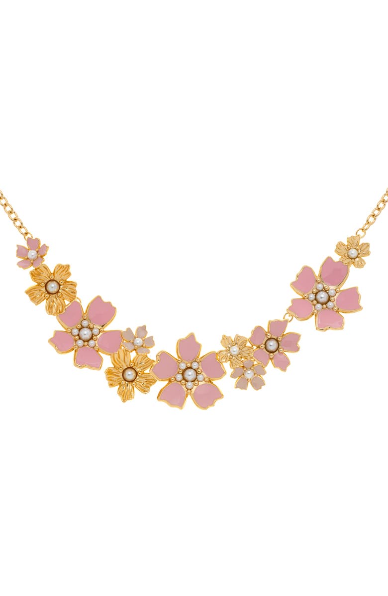 Ted Baker London Patarla Flower Statement Necklace, Main, color,