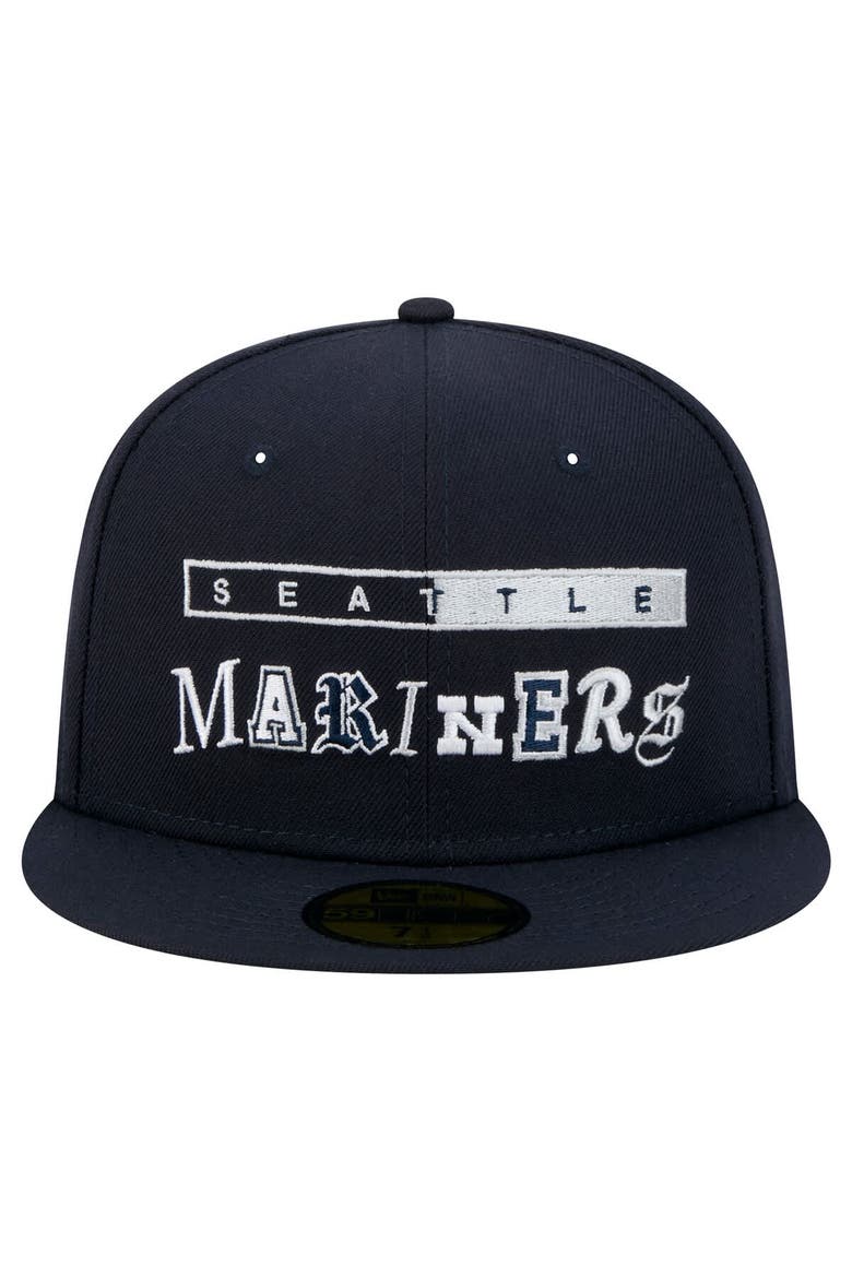 Men's New Era Navy Seattle Mariners Ransom 59FIFTY Fitted Hat, Alternate, color, Navy