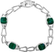 EFFY Sterling Silver Malachite Station Bracelet