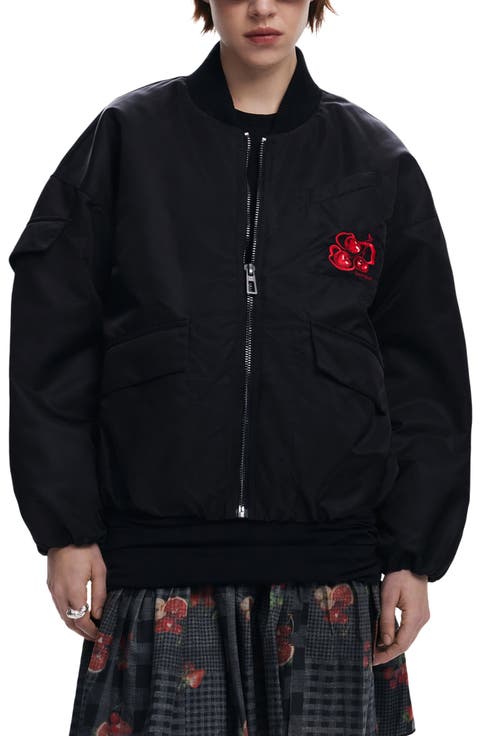 Cherry Bomber Jacket