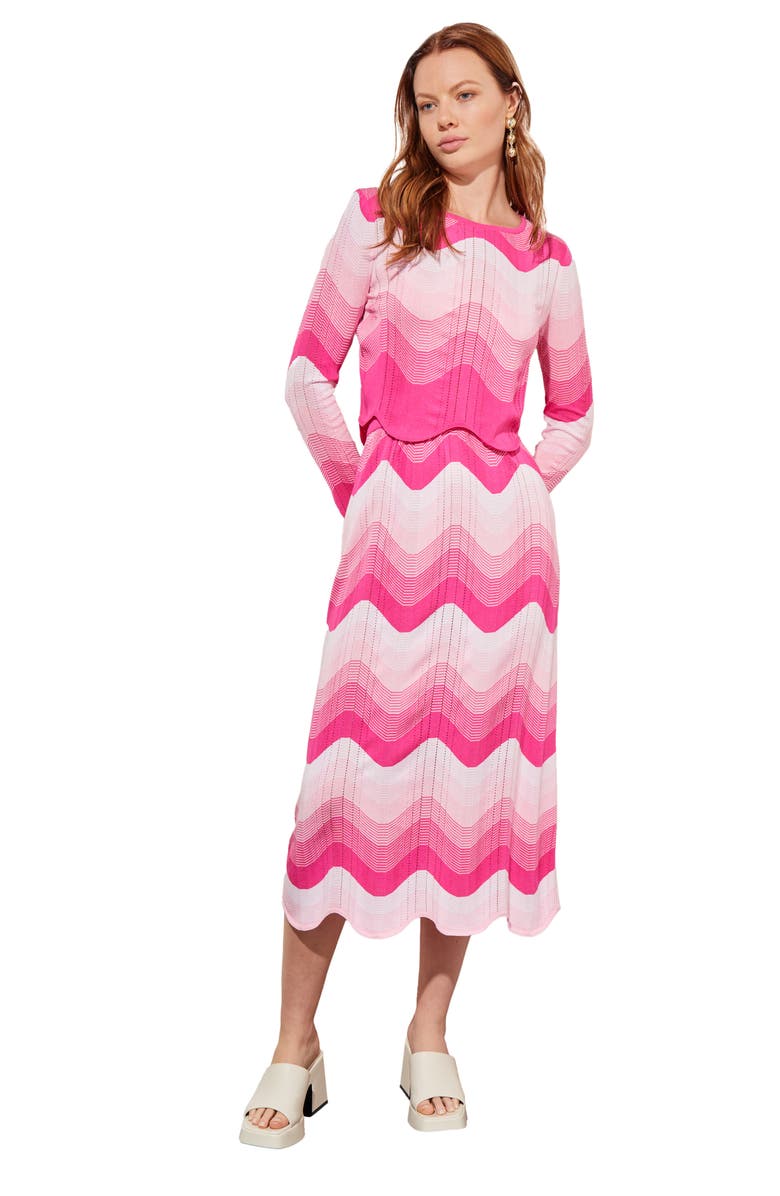 Ming Wang Stripe Crop Top, Alternate, color, 