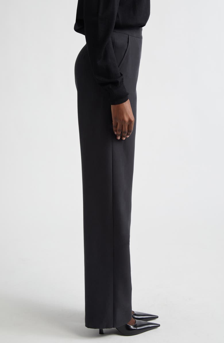 Emporio Armani Straight Leg Pants, Alternate, color, Solid Black