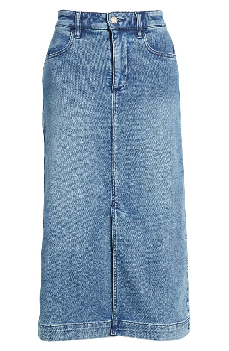 Faherty Stretch Terry Midi Skirt, Alternate, color, Riverton