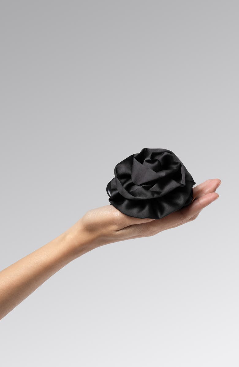Kitsch Rosette Cloud Hair Clip, Alternate, color, Black