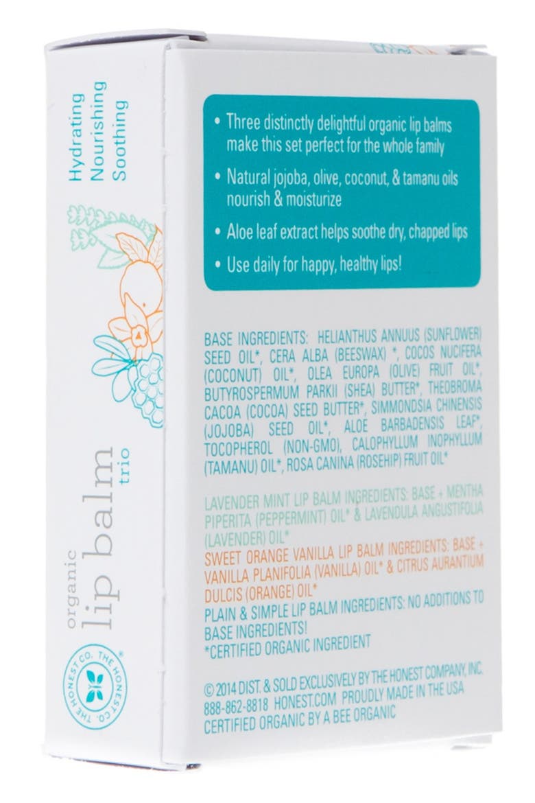 Organic Lip Balm Trio, Alternate, color, NONE