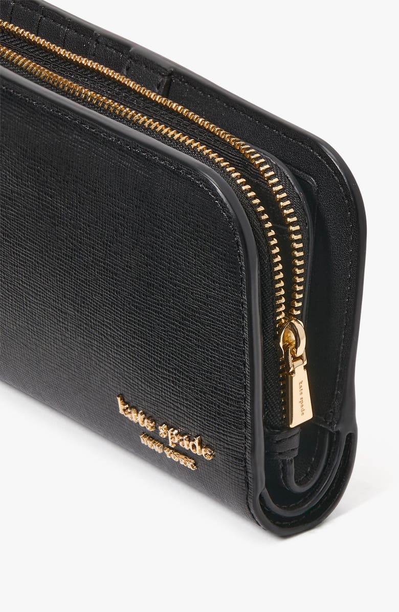 Kate Spade New York medium devin saffiano leather zip wallet, Alternate, color, 