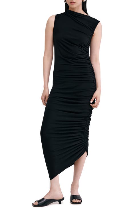 Joan Sleeveless Ruched Cocktail Dress
