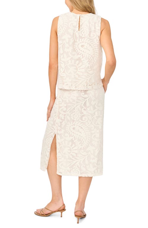 Halogenr Halogen(r) Lace Pull-on Midi Skirt In Neutral