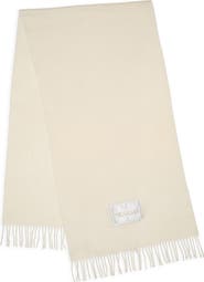 Moncler Virgin Wool Felt Fringe Scarf