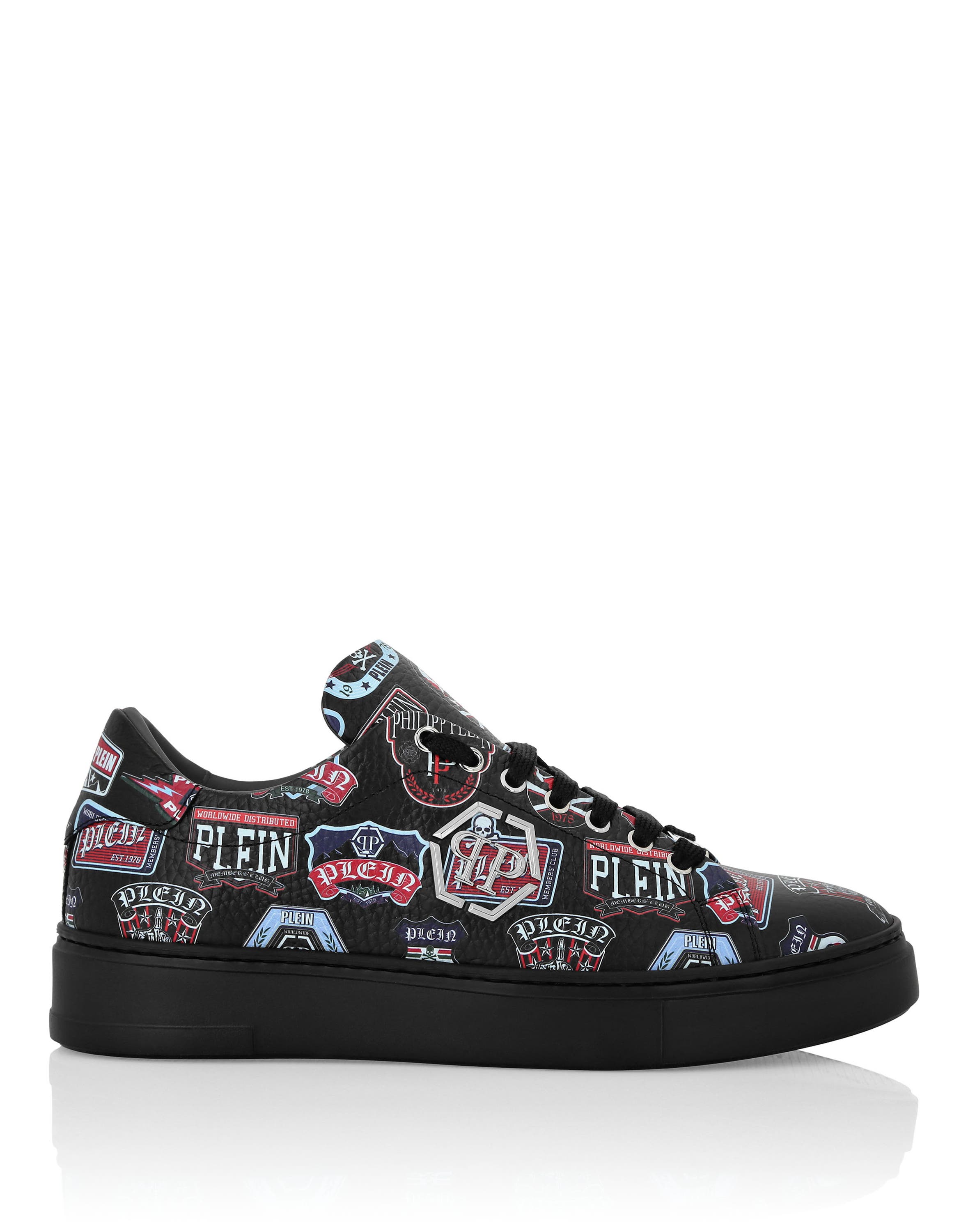 Lo-Top Sneakers Carson Patches Men, Alternate, color, black/black