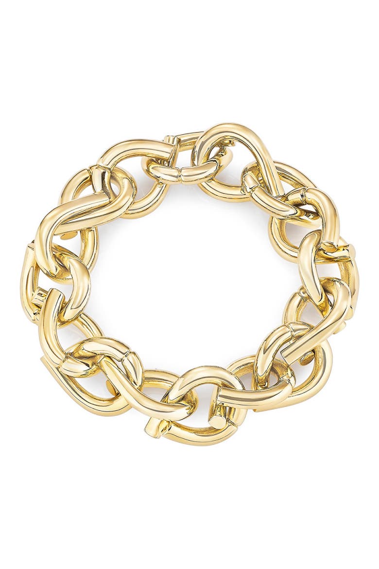 Oera Link Bracelet, Main, color, YELLOW GOLD