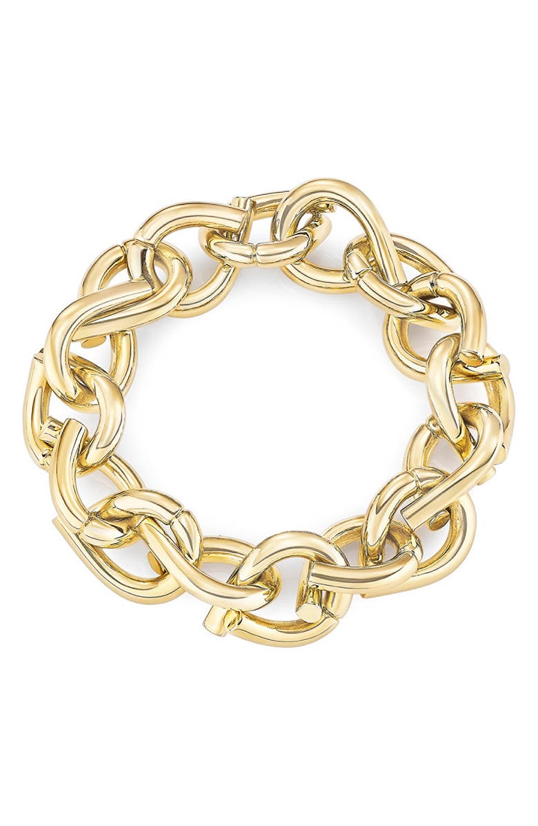 TABAYER Oera Link Bracelet, Main, color, Yellow Gold