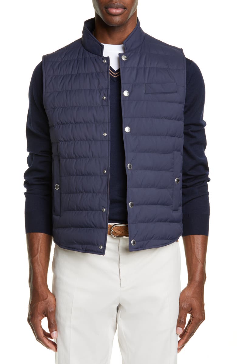 Brunello Cucinelli Quilted Nylon Vest, Main, color,