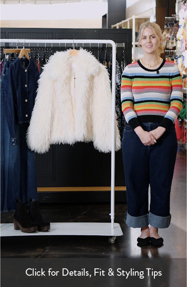 Geraldine Faux Fur Coat, sales video thumbnail