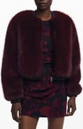 Desigual Faux Fur Bomber Jacket