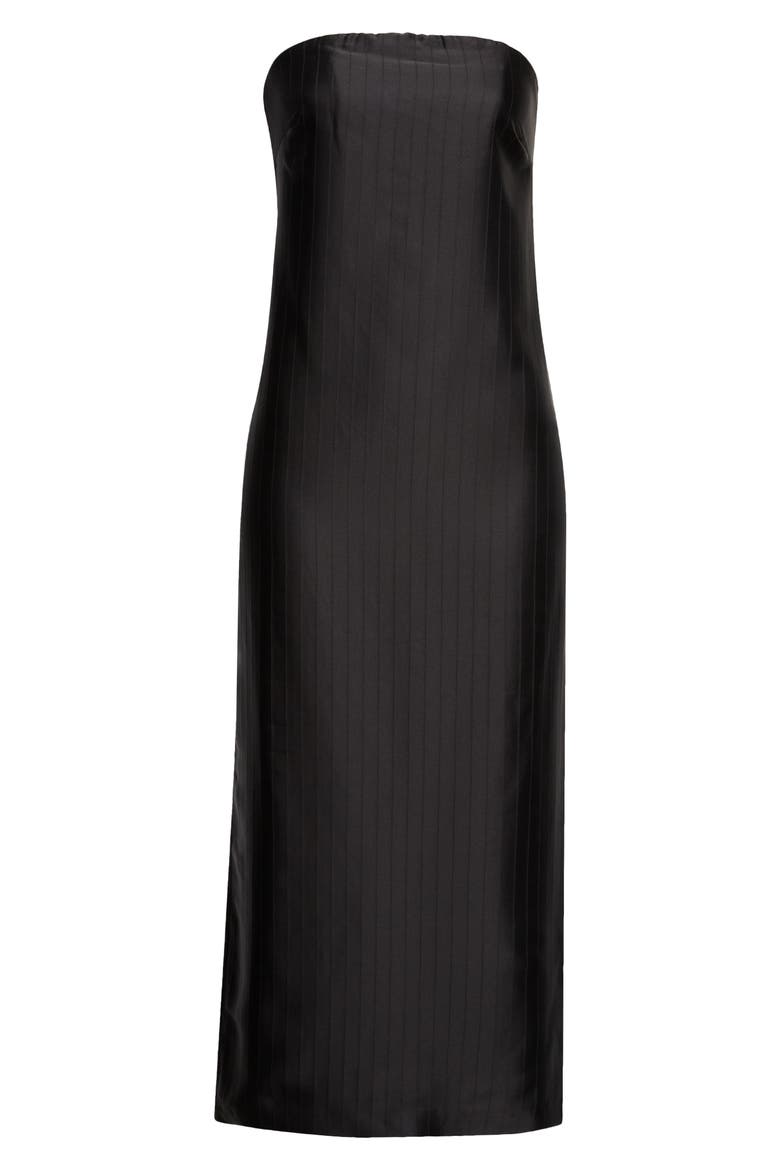 Giulia Strapless Dress, Alternate, color, BLACK