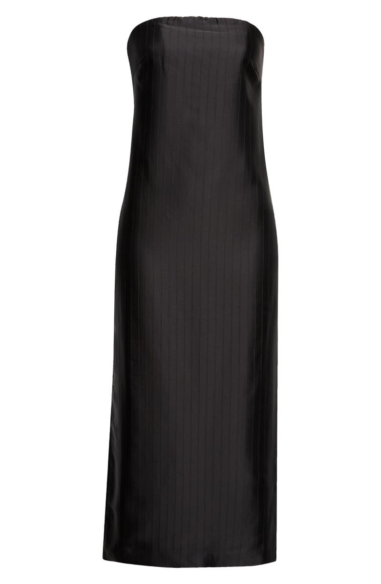 LOULOU DE SAISON Giulia Strapless Dress, Main, color, Black