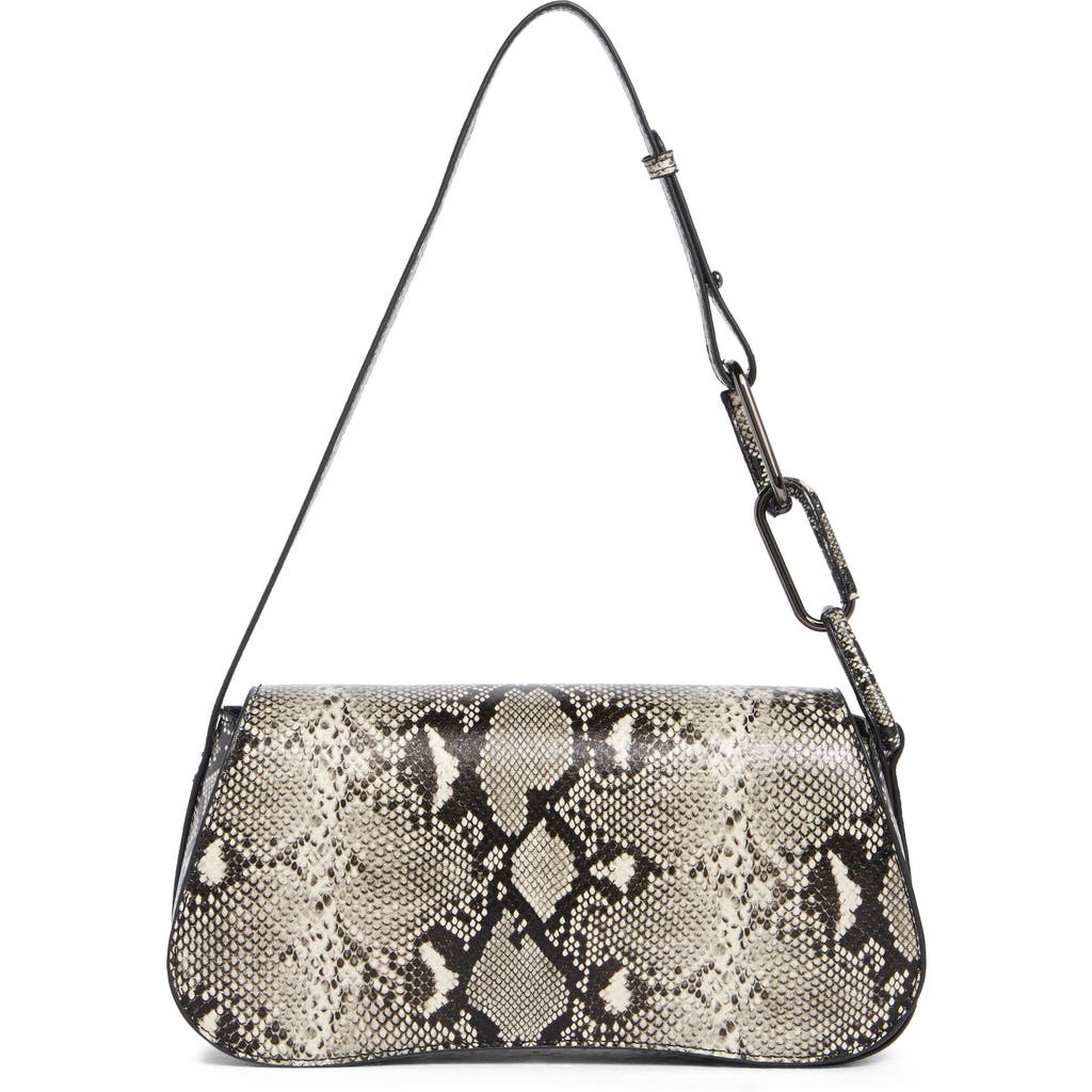 BCBG Asymmetrical Faux Leather Hobo Bag in Snake at Nordstrom Rack