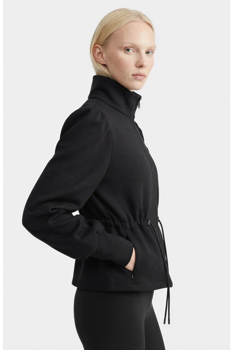 Elodie Zip-up Sweater Jacket, Alternate, color, Black