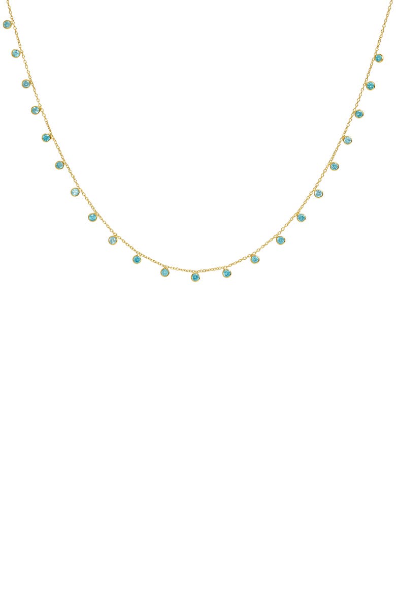 Dean Davidson Orsay Charm Necklace, Main, color, Blue Topaz Cz