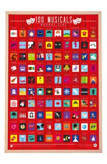 100 Musicals Bucket List Poster
